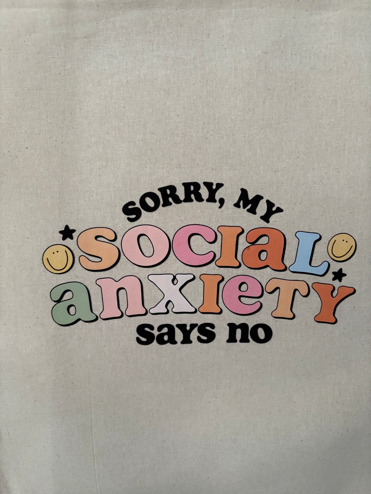 Social Anxiety Tote bag