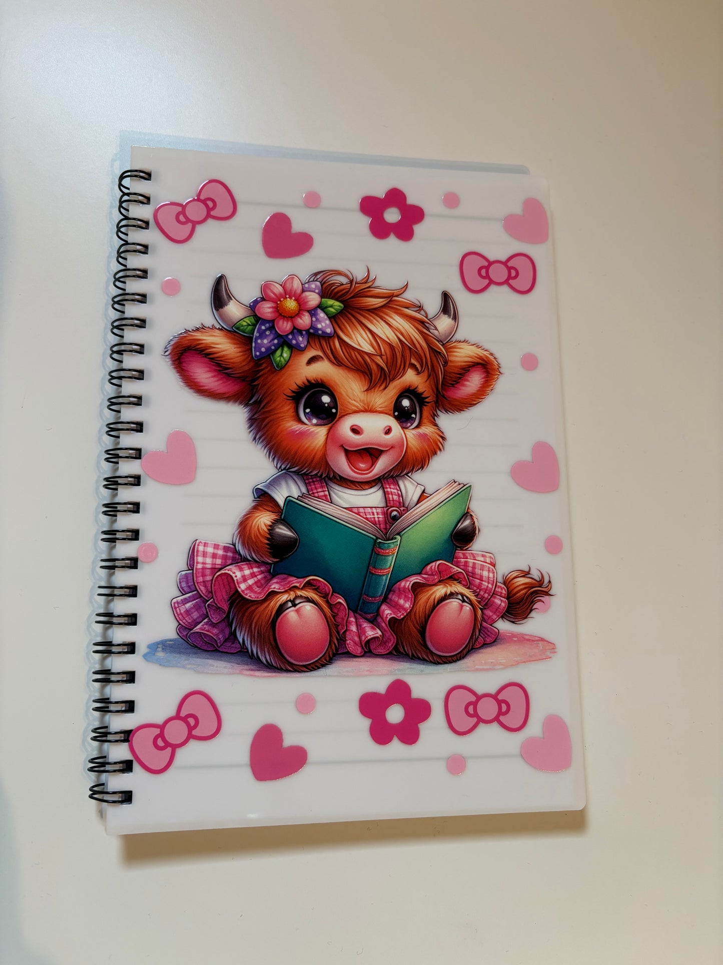 Highland cow notebook
