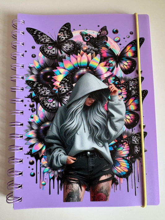 Butterfly Girl A5 Notebook